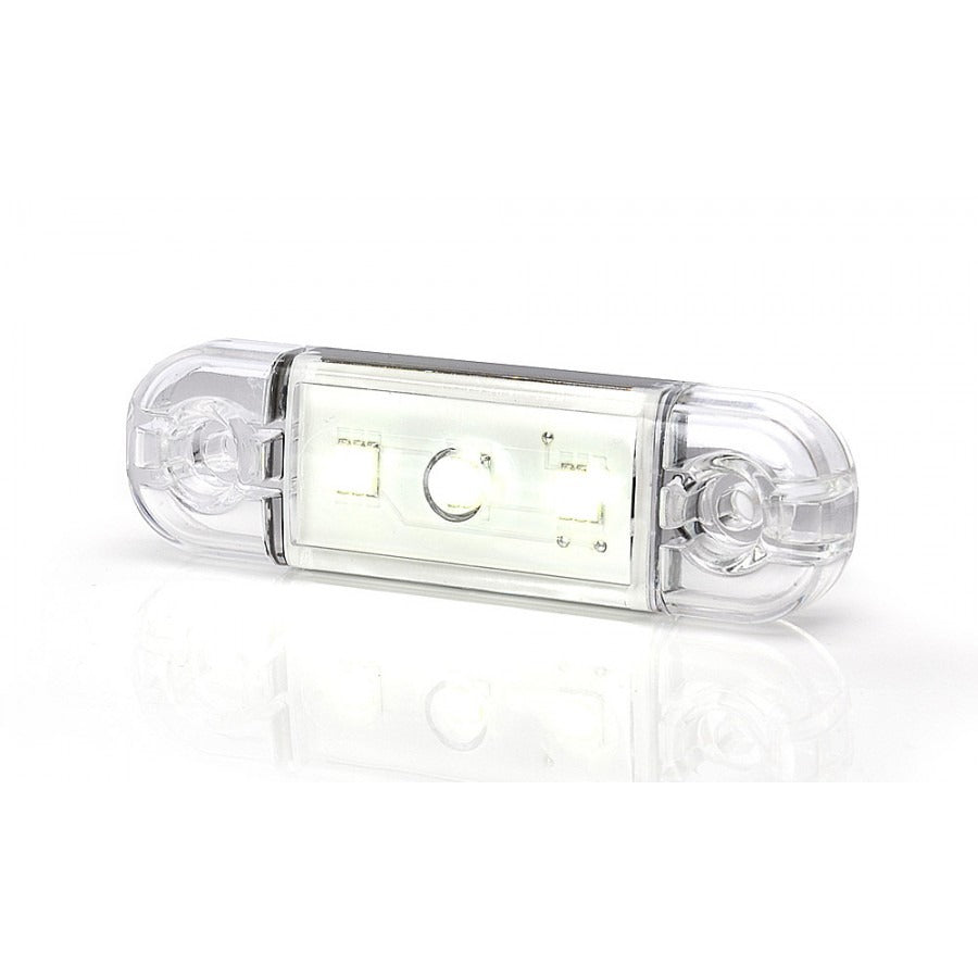 Zijmarkeringslamp - Wit - 12 / 24V - Waterproof - E20 Zijmarkeringslamp - Wit - 12 / 24V - Waterproof - E20